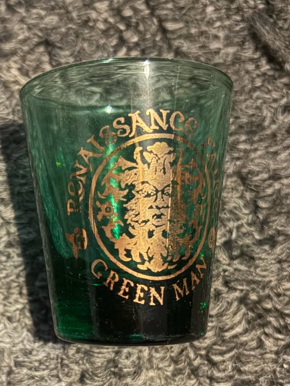 Renaissance faire green man shot glass